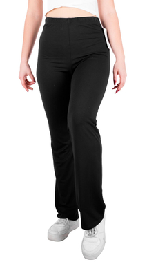 Women's black thick knit plus size pants