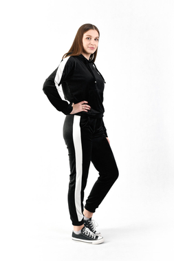 Women's velor tracksuit fashionable tracksuit set