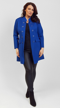 Cornflower elegant spring coat for women