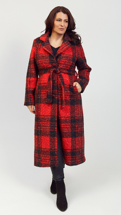 Women's long elegant wool classic coat