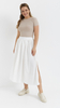 White maxi skirt with pockets