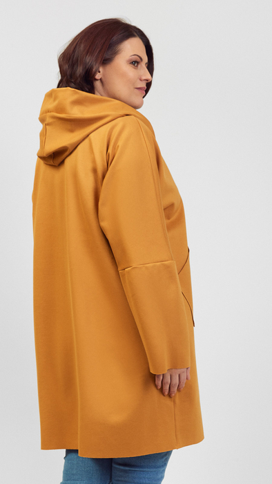 Women's coat with a hood spring autumn short