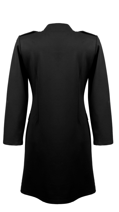 Black light women's coat fastened spring autumn