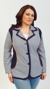 Leichte elegante Damenjacke mit Kragen