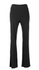 Women's black thick knit plus size pants