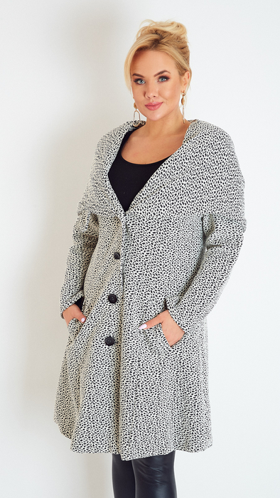 Eleganter Winter-Herbstmantel für Damen mit Kapuze