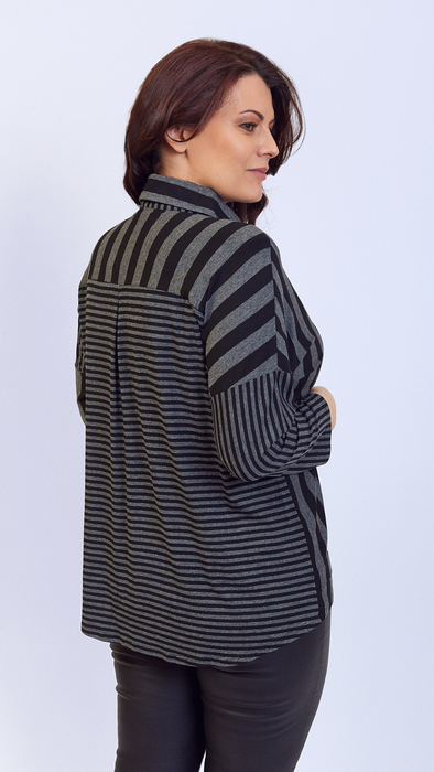 Women's elegant striped shirt blouse