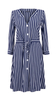 Women's navy blue striped spring summer dress