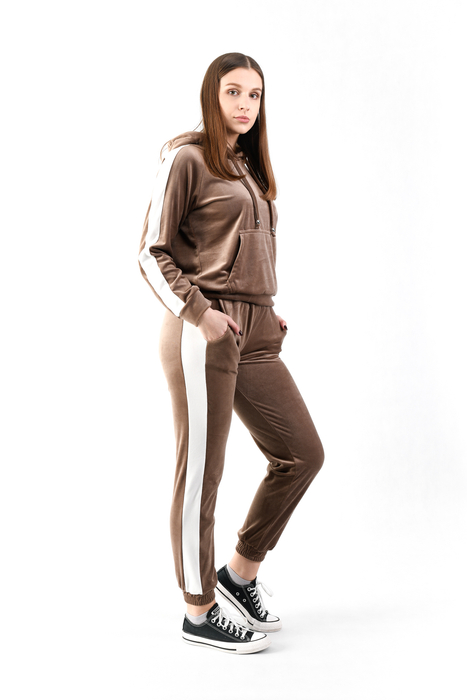 Women's velor tracksuit fashionable tracksuit set