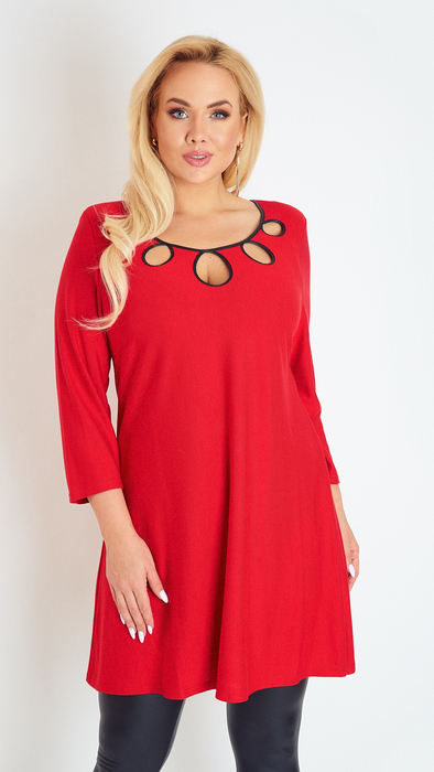 Elegante rote Tunika für Damen