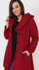 Women's winter autumn elegant coat with a hood