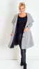 Women's winter coat white autumn winter elegant with a hood