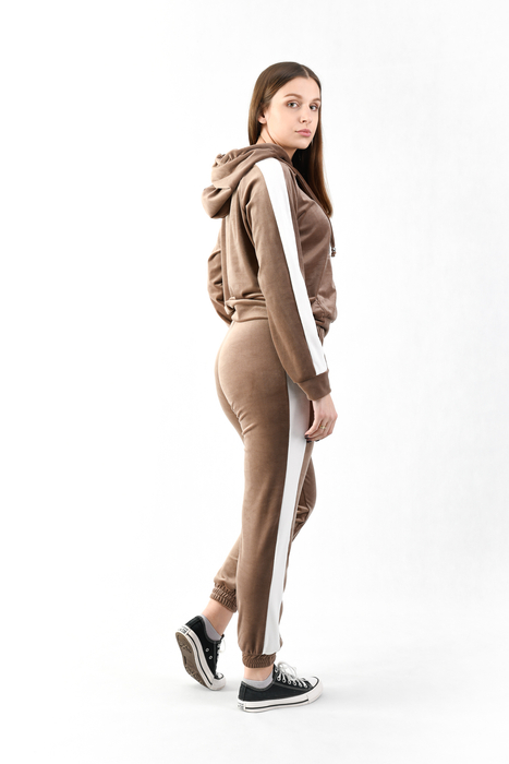 Women's velor tracksuit fashionable tracksuit set