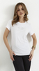 BiałyT-shirt damski koszulka damska krótki rękaw