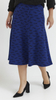 Women's long warm cornflower skirt with hats