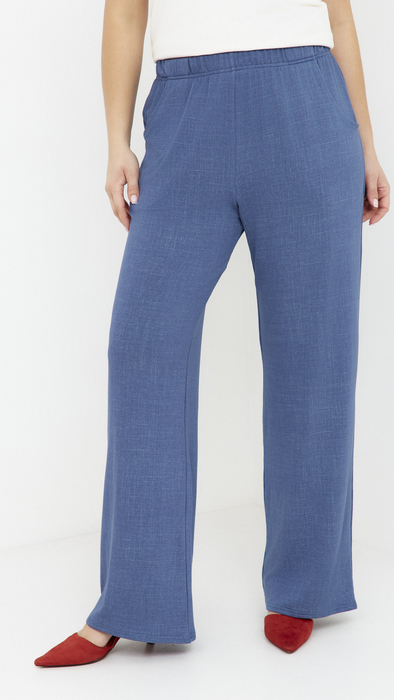 Leichte Damenhose, weite, lockere Hose mit Taschen, a la Jeans