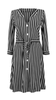 Women's black striped spring summer dress