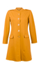 Honey mustard light women's spring-autumn fastened coat