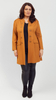 Honey mustard women's elegant spring coat