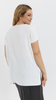 White women's tunic kimono women's blouse plant motif