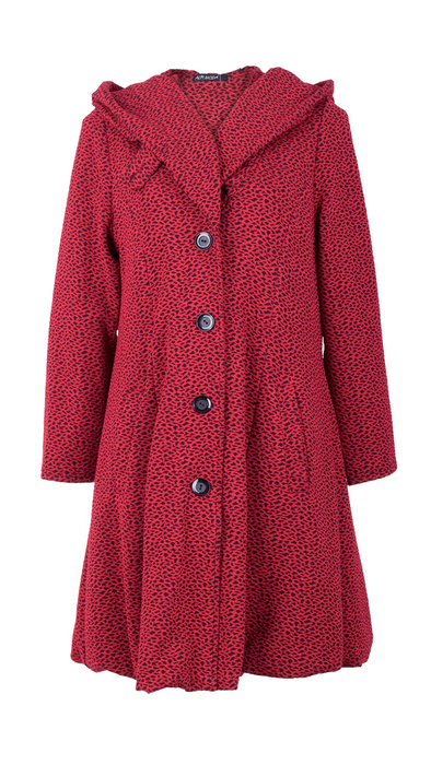 Women's winter autumn elegant coat with a hood