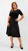 Women's black long skirt with a pattern