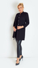 Black light women's coat fastened spring autumn