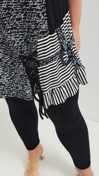 Biała tunika damska elegancka bez rękawów