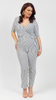 Women's spring elegant summer jumpsuit with stripes