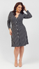 Women's black striped spring summer dress