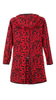 Women's red spring autumn hooded coat