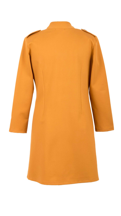 Eleganter Frühlingsmantel für Damen in Honigsenf