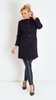 Black light women's coat fastened spring autumn