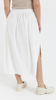 White maxi skirt with pockets