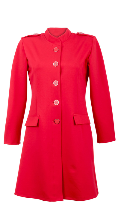 Red light women's coat fastened spring autumn