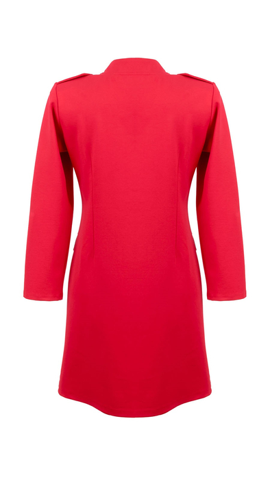 Elegant spring women's red coat