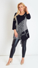 Elegant women's black tunic large size