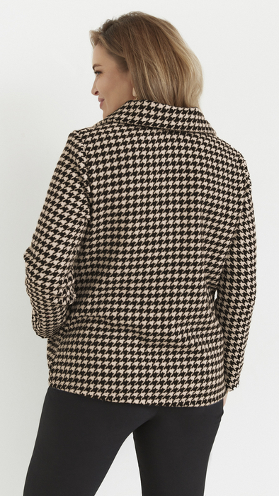 Żakiet damski elegancki z kołnierzem wiosenny jesienny