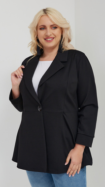 Elegant women's jacket with a spring-autumn collar