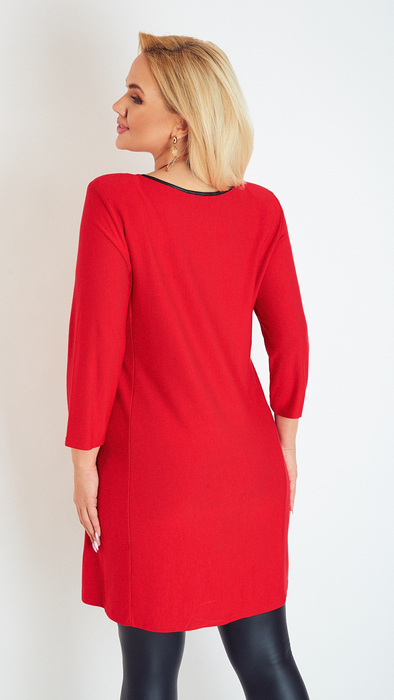 Elegant women's red tunic