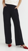 Black women's wide, loose trousers with jeans-style pockets
