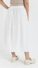 White maxi skirt with pockets