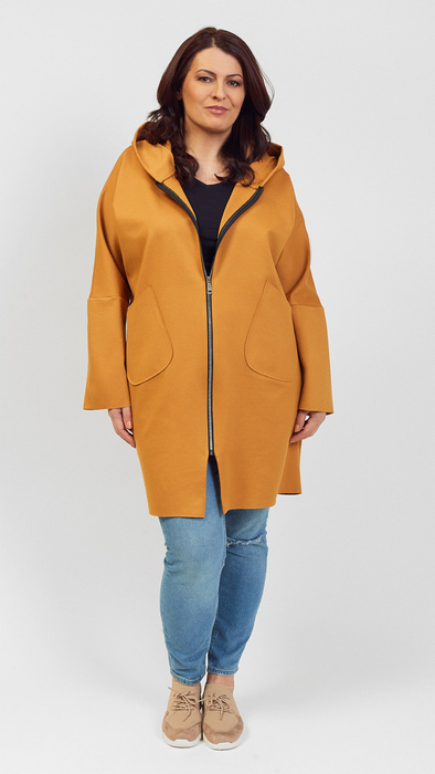 Women's coat with a hood spring autumn short