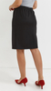 Black women's formal midi pencil skirt