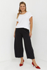 Women's flared trousers, high waist, wide, loose