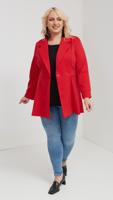 Elegante Damenjacke mit Frühjahr-Herbst-Kragen