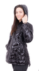 Black women's hooded jacket