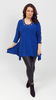 Cornflower decorative loose women's tunic blouse