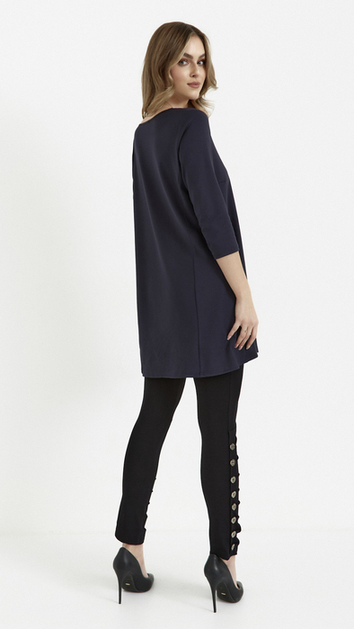 Elegante dunkelblaue Tunika für Damen