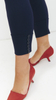 Navy blue stylish comfortable leggings with buttons